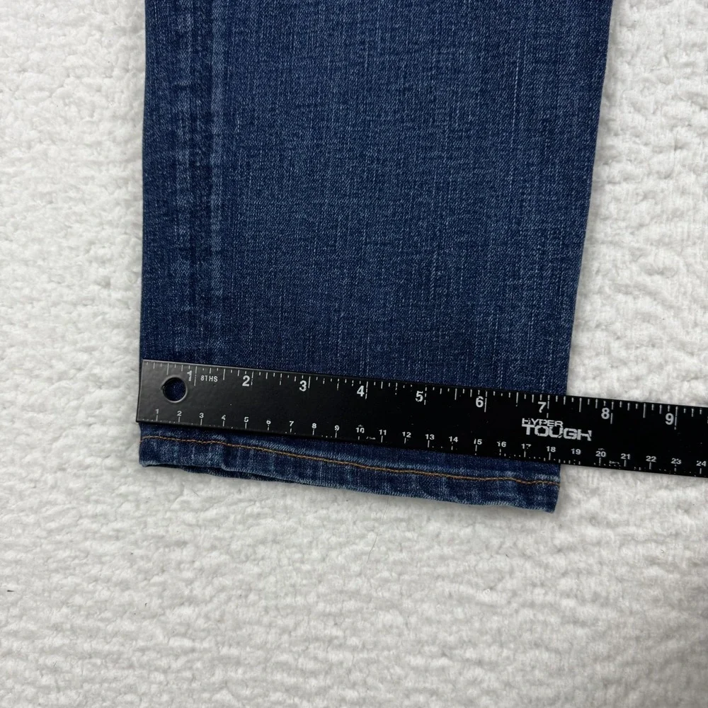 J.Crew 770 Straight Jeans Mens 30x30 Blue Denim Mid Rise Whiskers Streetwear